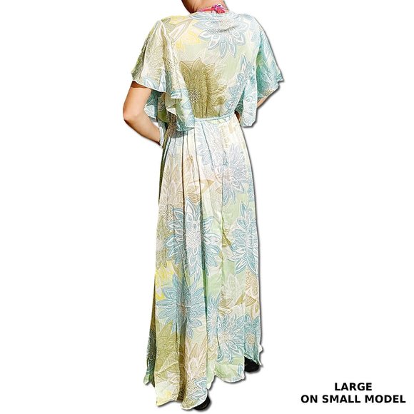 π 2X Cap Sleeve Beach Dress Breezy Cute - Picture 3 of 9